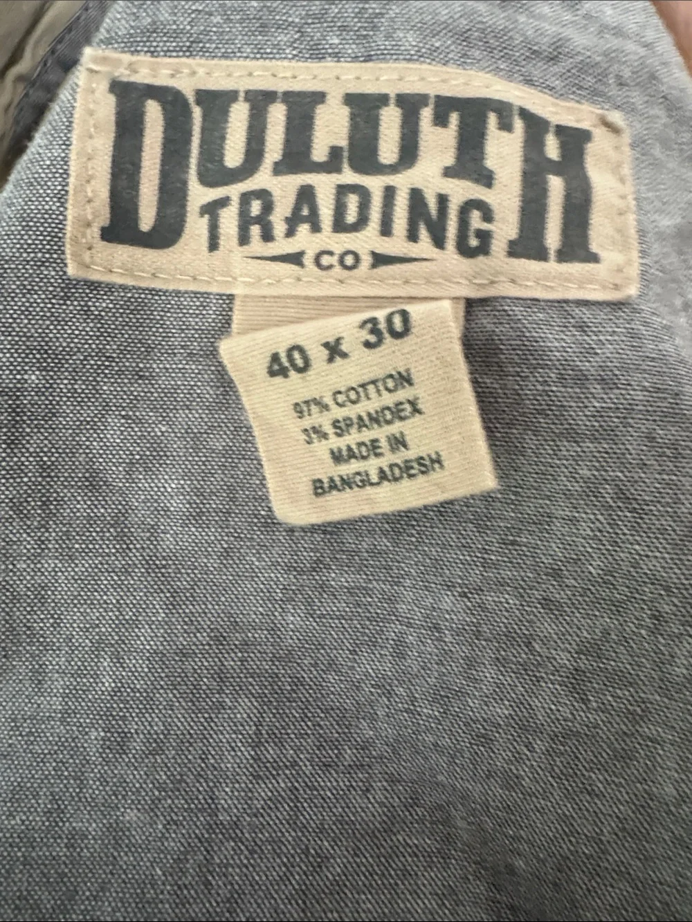 Duluth Trading Co Tan Chinos - Classic Straight Fit 40x30